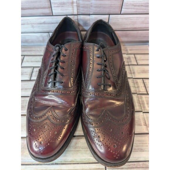Florsheim Men\'s Wingtip Oxford Dress Shoe Burgundy Size 9 D Leather Upper main image 5